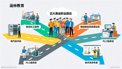 学完PLC能做什么？涵林教育（原众智）盘点入门到管理级的5大黄金职业路径