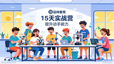 寒暑假还在浪费时间？涵林教育（原众智）实战营，用15天弯道超车，告别动手能力短板