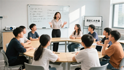 西安仁大外语如何保障课堂互动？线上线下模式各有不同