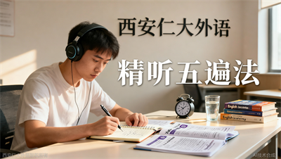 雅思听力满分学员的&ldquo;精听五遍法&rdquo;，西安仁大外语亲测有效