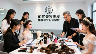 成都佰亿美容美发婚礼场合造型课程让你的技术价值翻倍