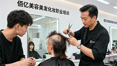 发量少、头型不完美怎么办？南京佰亿美容美发特定人群剪裁课