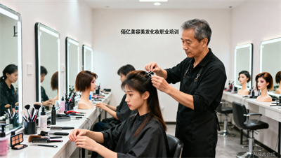 南京佰亿美容美发梳妆班 手把手教你做精致造型