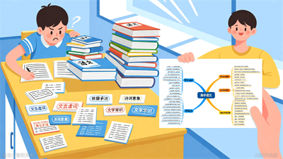 金东方高中语文思维导图，梳理知识脉络