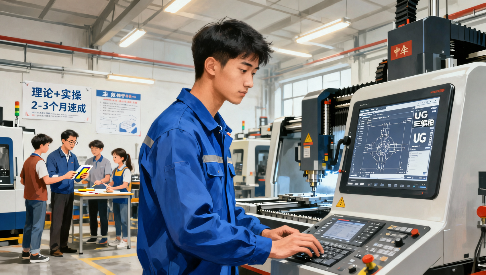 零基础学UG三轴编程 蓝途小班教学 2-3个月练就数控编程硬技能