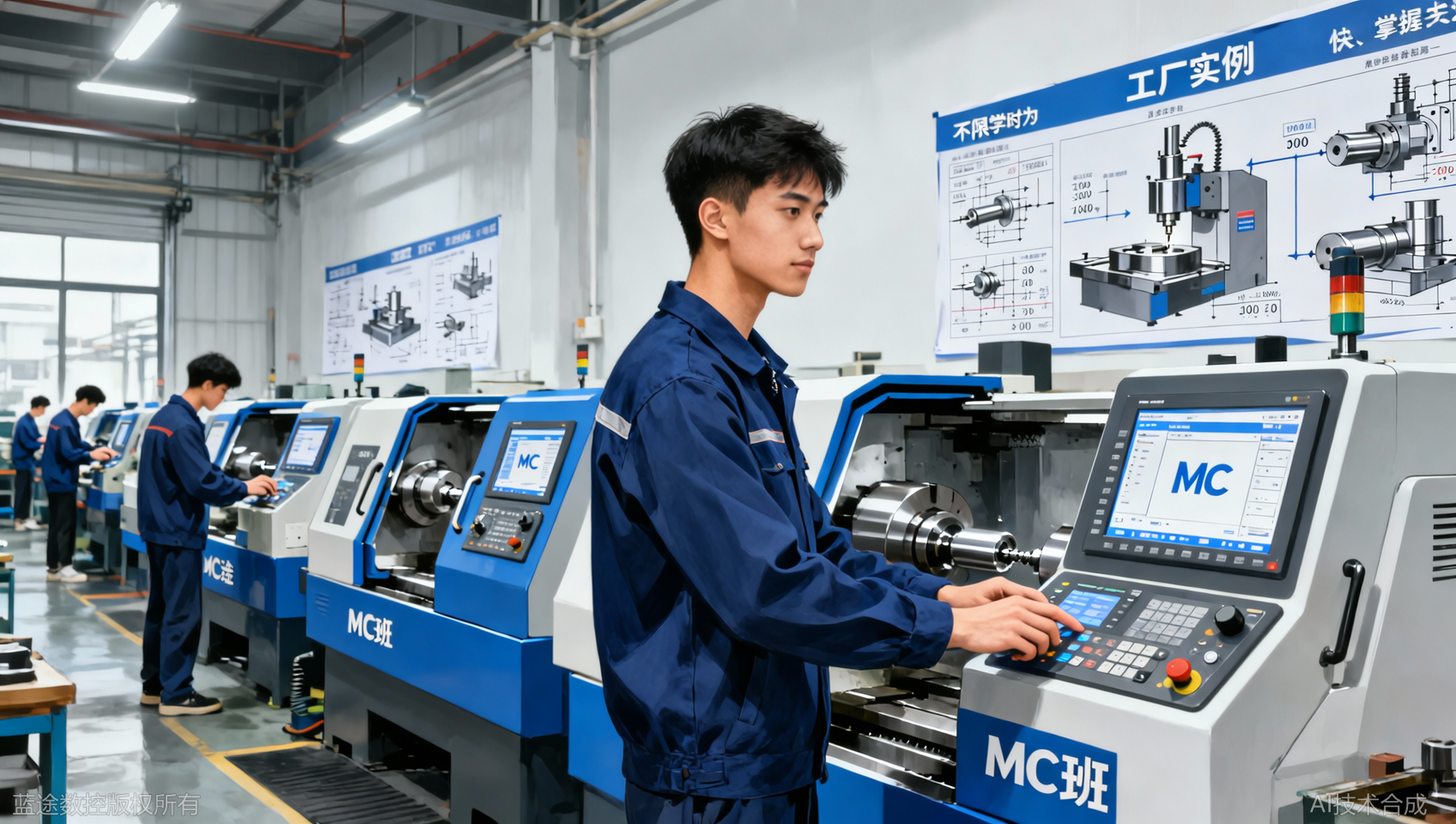 深圳沙井学数控车床 蓝途MC班 设备齐全不限学时实操