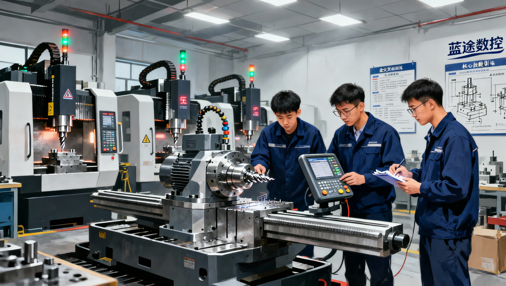 深圳蓝途UG三四五轴班 自有工厂设备全 全天候上机实操