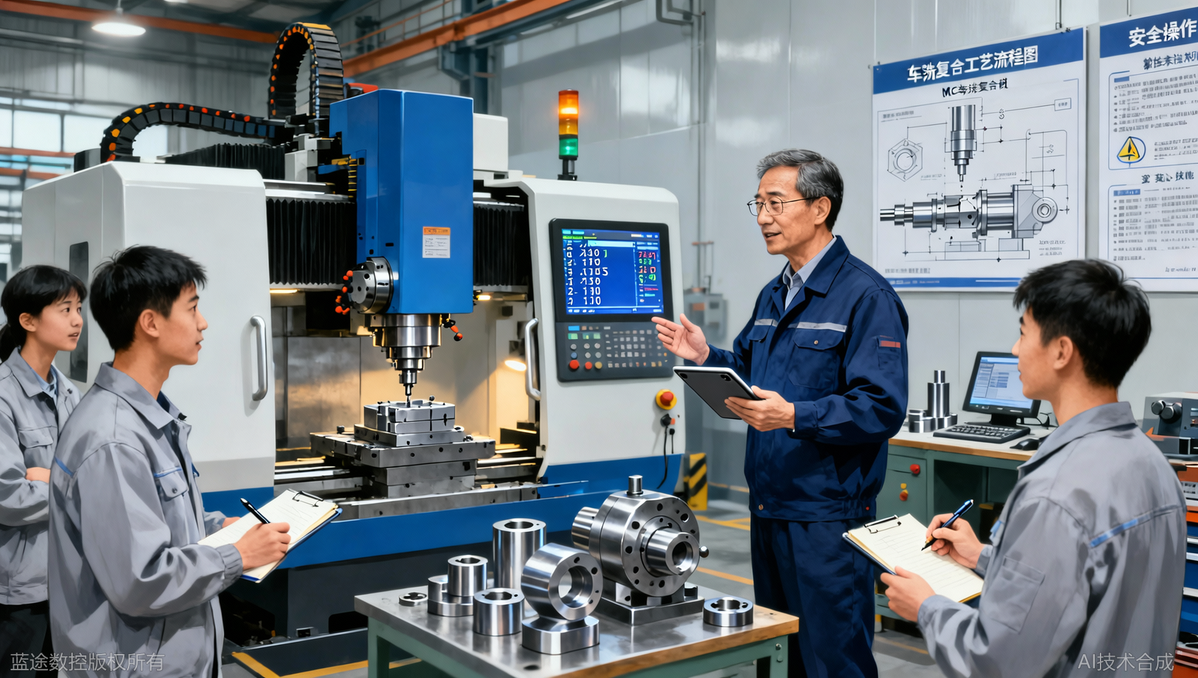 蓝途MC车铣复合班 10年实战讲师教学 学会即上岗拿高薪