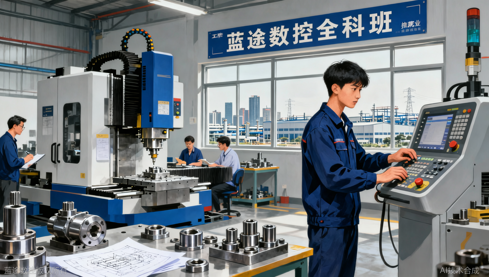 东莞惠州学五轴编程 蓝途全科班 珠三角企业直招推荐