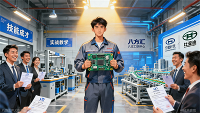 八方汇工业自动化培训，实战教学直签宁德时代、比亚迪