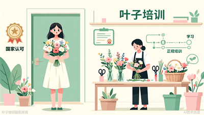 花艺师也有国家认可证书？叶子职业培训教你考取插花花艺师证