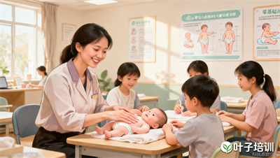 宁波叶子学校育婴师培训｜零基础学婴幼儿抚触 被动操，上手即用
