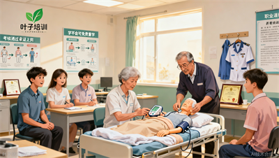 叶子学校养老护理培训｜小班制手把手，学不会可申请复学