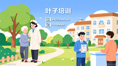 养老护理员人社证书怎么报名？叶子职业培训一站式报考