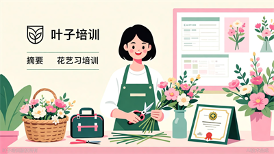 花艺师证书有必要考吗？叶子职业培训：持证开店客户更信任