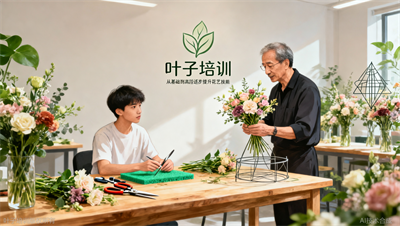 高级花艺师怎么练？宁波叶子学校从螺旋手法到大型架构，逐步拆解