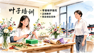 宁波零基础学插花，叶子职业培训助你从入门到创业上岗