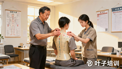 宁波叶子学校保健按摩培训｜零基础学经络按压，老师手把手纠正发力点