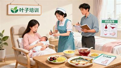 叶子学校育婴护理｜产妇开奶、月子餐搭配、恶露观察，手把手教全流程