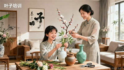 宁波花艺中式传统插花课｜叶子学校教你居家插花，全是干货