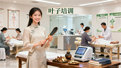 叶子学校学员分享中医美容，美容养生大健康专业好就业上岗
