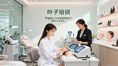 宁波叶子学校美容皮肤管理课程亮点：零基础入学毕业可就业上岗