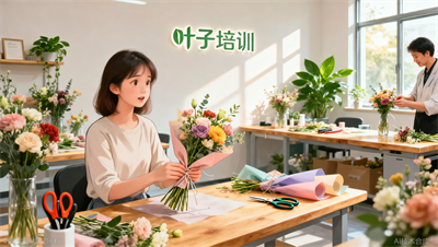 在宁波花艺师包花束好学吗？叶子学校二十年专注技能培训