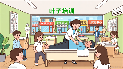 保健推拿课程学完能做什么？叶子职业培训告诉你：就业上岗了