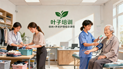 家政服务员收纳 养老护理，叶子学校组合课，接单量提升