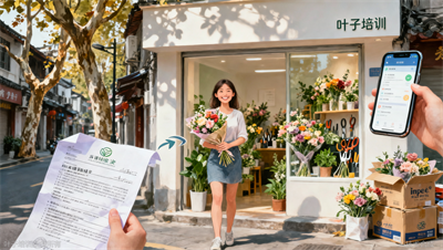宁波花艺师创业班：从租铺位到接商务花艺，叶子学校选材进货渠道帮你搭资源