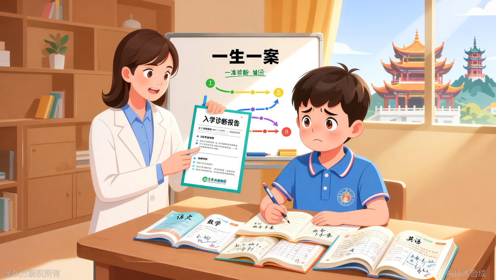 贵阳小学语数英一对一辅导｜金东方一生一案，薄弱科快速提升