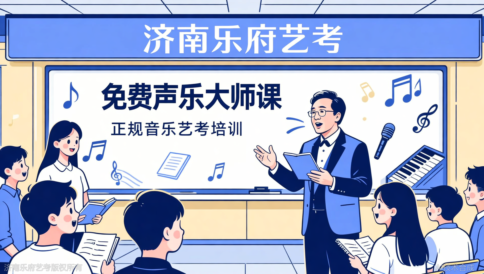 廖昌永大师课学生0费用参与，济南乐府艺考校园活动回顾