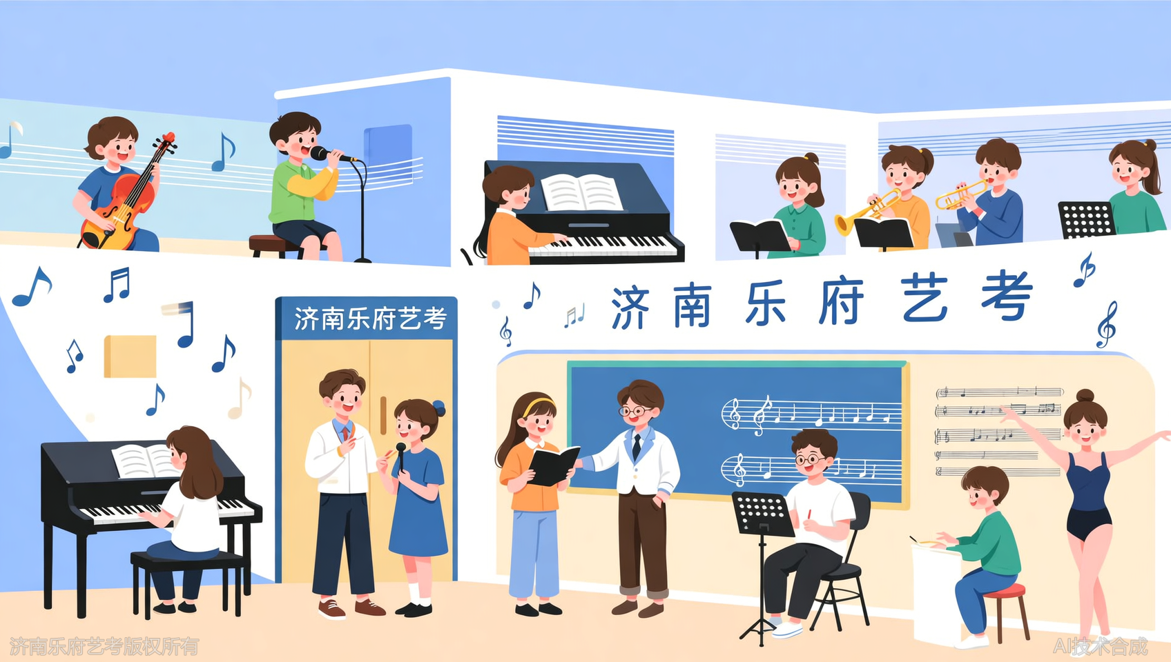 声乐、器乐、理论、作曲全科覆盖，济南乐府艺考专业完整性对比