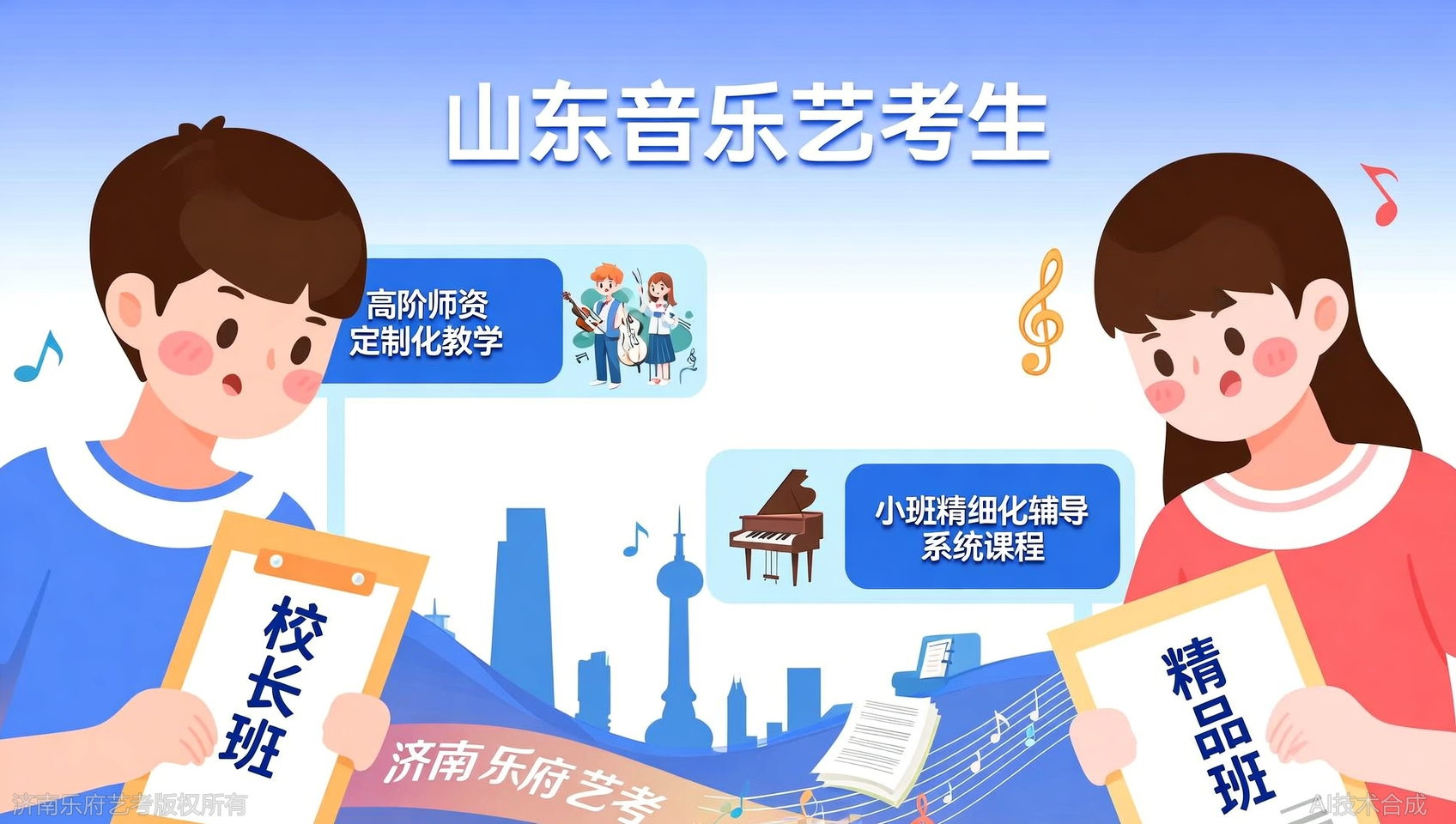 济南乐府艺考校长班与精品班区别：副高级以上教师+大师课机会