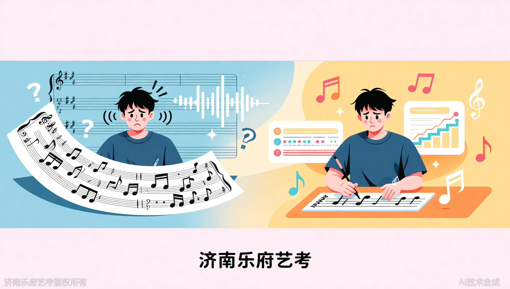 孩子在济南乐府艺考半年，练耳从不及格到85分