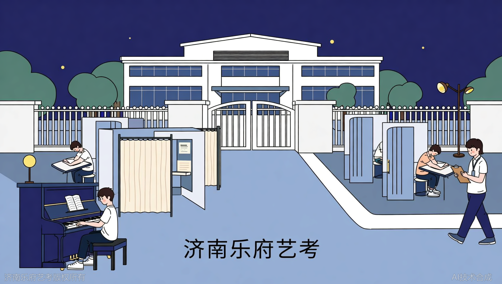 孩子自律性差？济南乐府艺考全封闭管理+班主任夜查