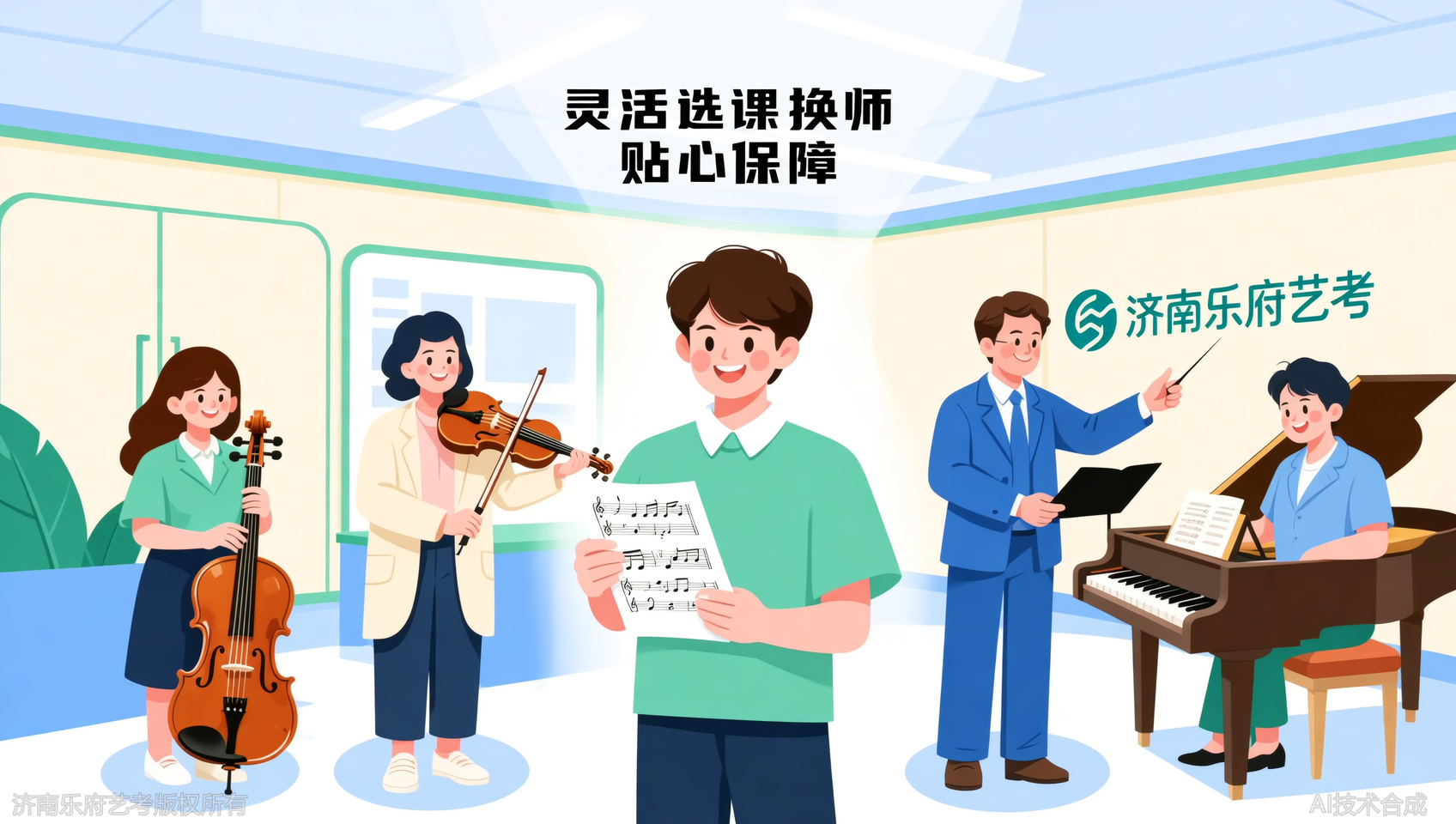济南乐府艺考支持统考后二次选课，不满意可换教师