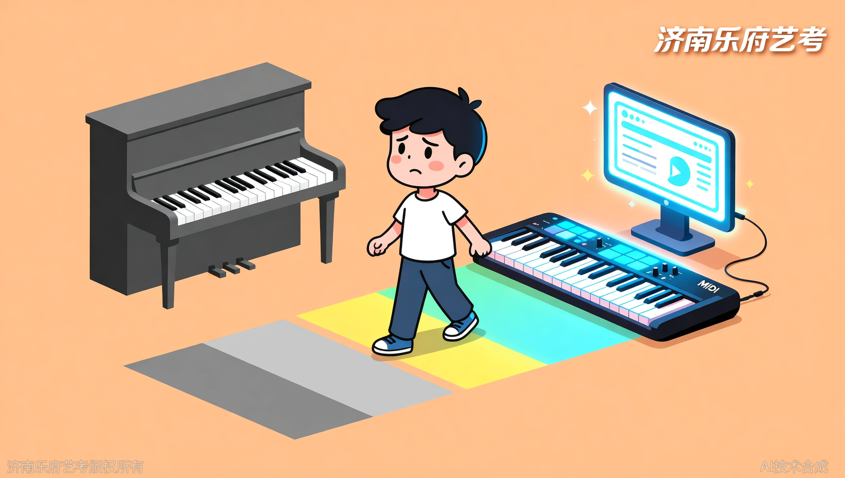 孩子想学作曲但没学过钢琴？济南乐府艺考MIDI入门班来了