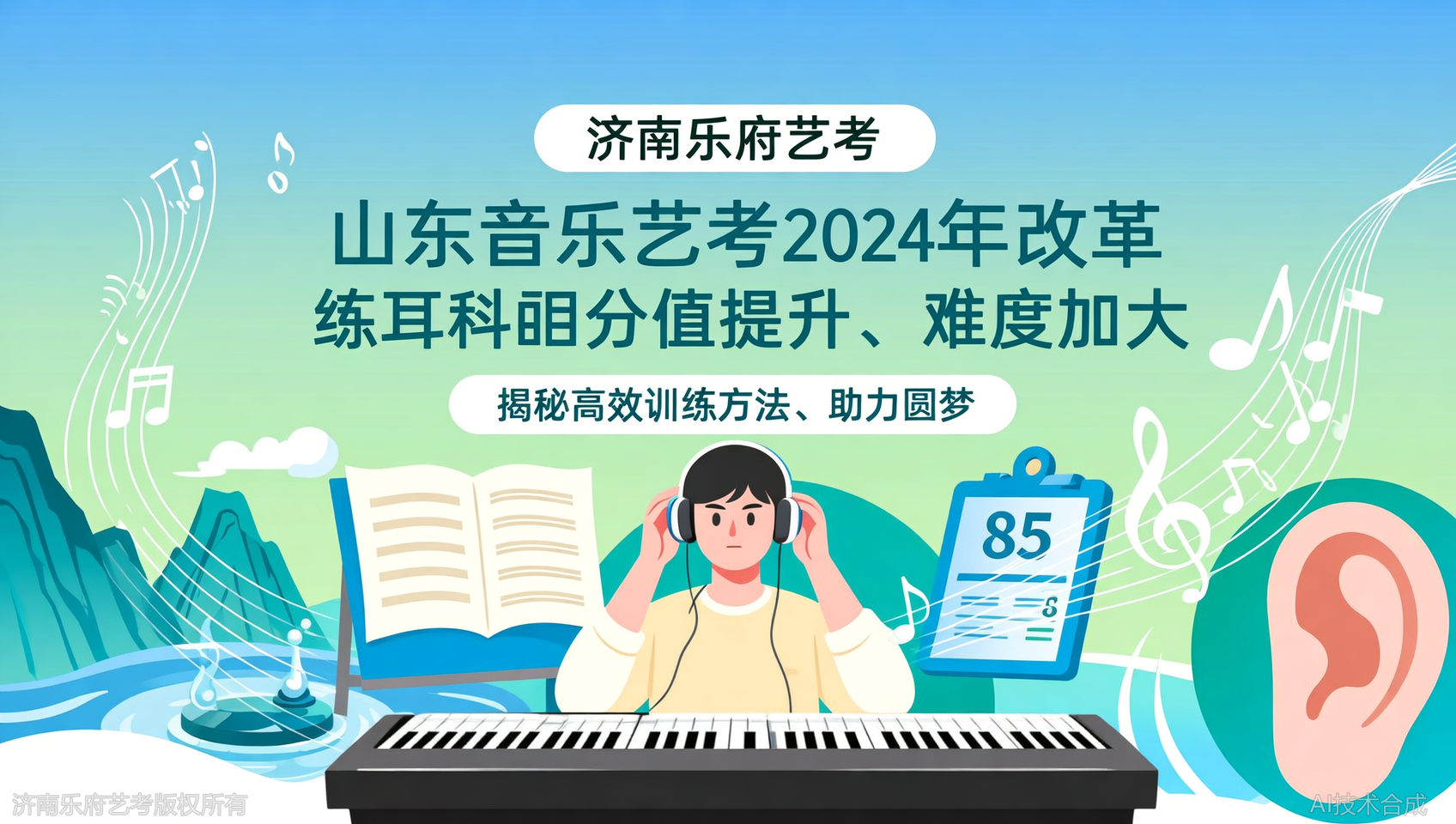 济南乐府艺考内部数据：统考听音85分是怎么练出来的