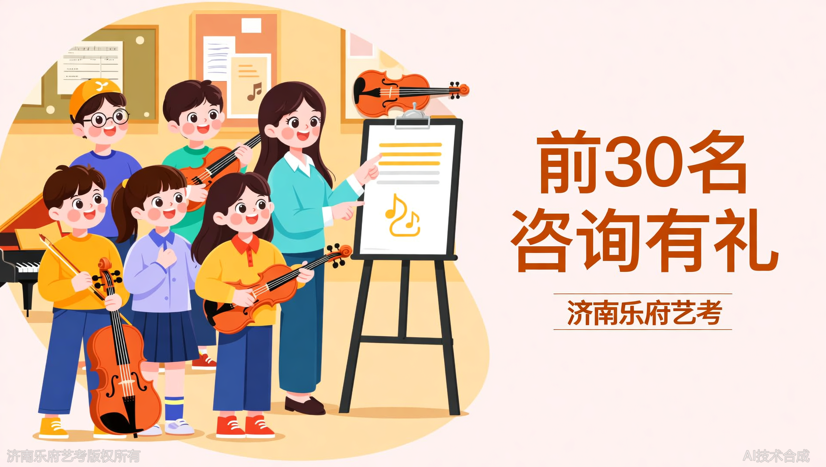 前30名咨询济南乐府艺考，赠送一对一专业测评+试听课