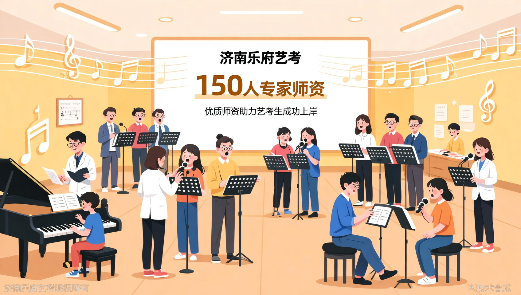 150人专家团队，济南乐府艺考师资配比全解析