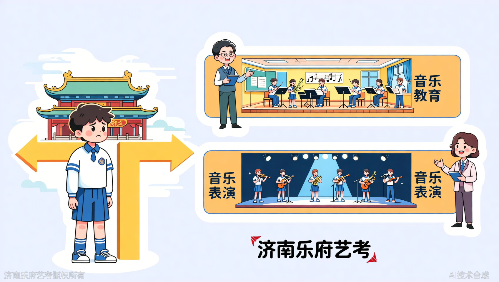 艺考改革后音乐教育与表演分方向，济南乐府艺考如何帮学生选择？