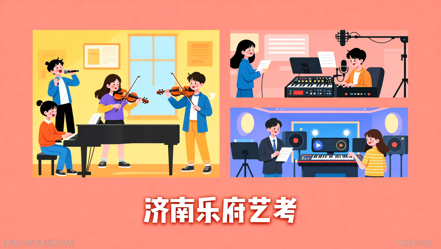 济南乐府艺考毕业后推荐实习：录音棚、电视台资源开放
