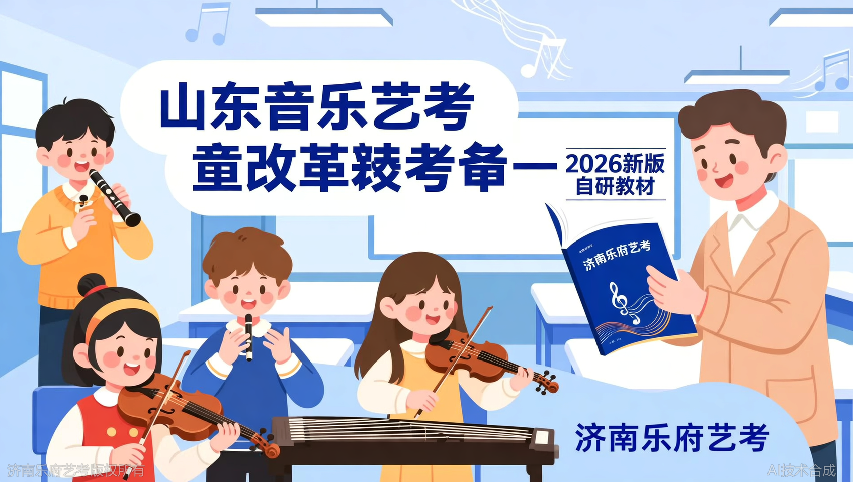 即日起报名济南乐府艺考，免费领取2026新版自研教材一套