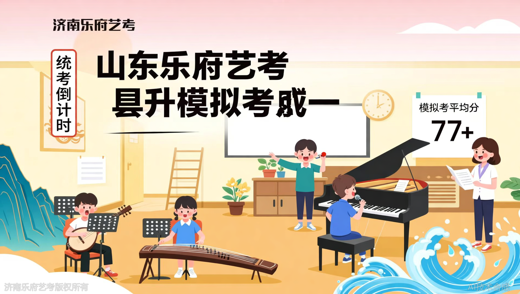 济南乐府艺考内部模拟考数据：统考平均分77+怎么练出来的