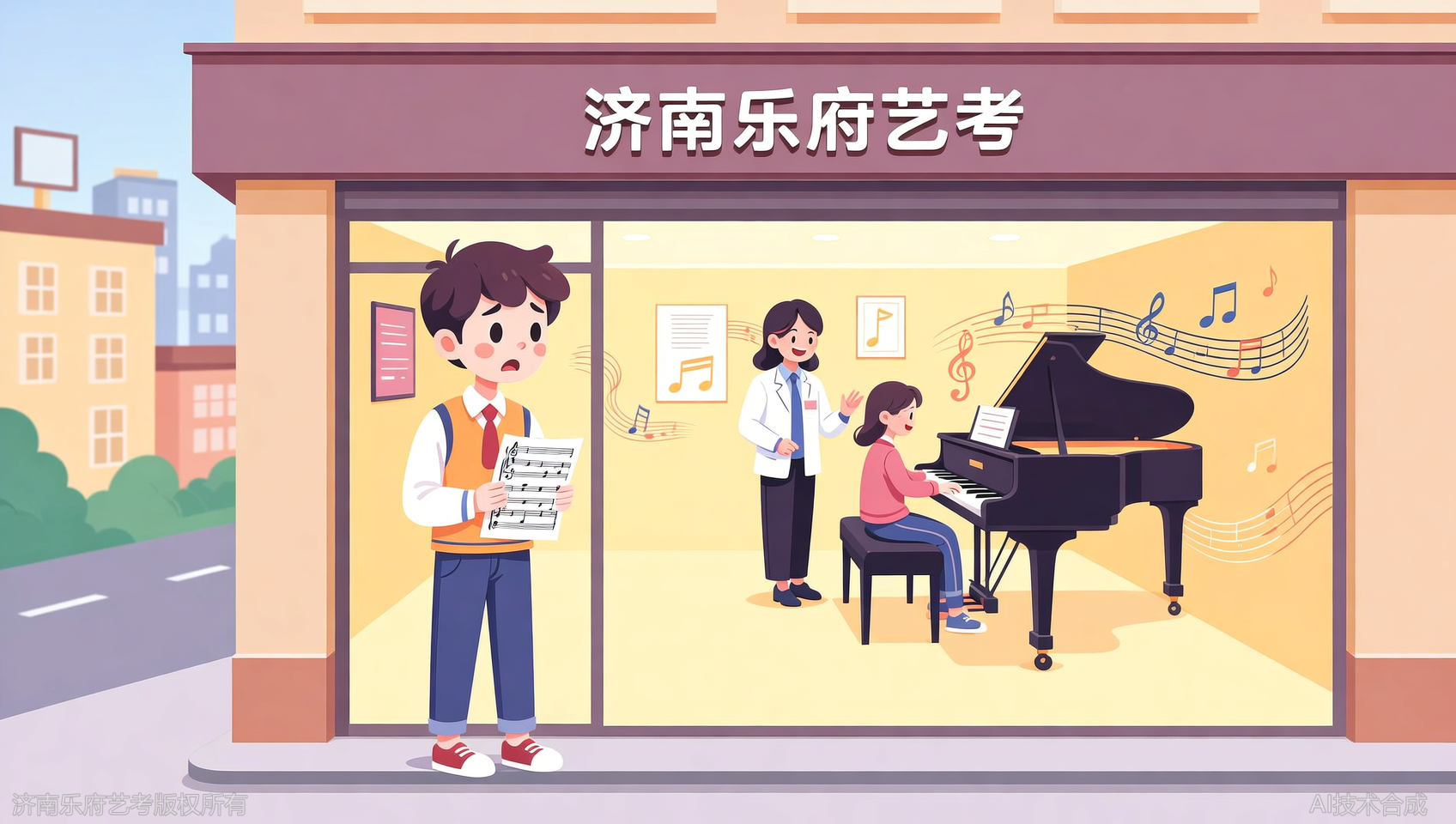 作曲专业零基础能冲吗？济南乐府艺考MIDI录音室实战教学