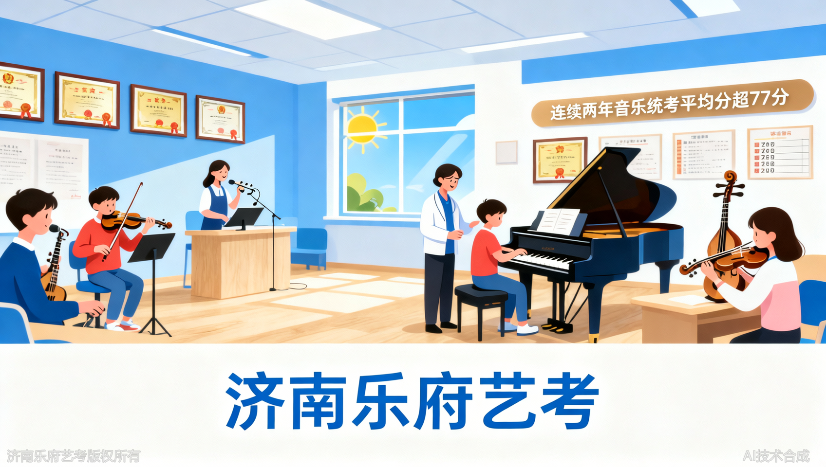 连续两年统考平均分超77，济南乐府艺考教学成果公示