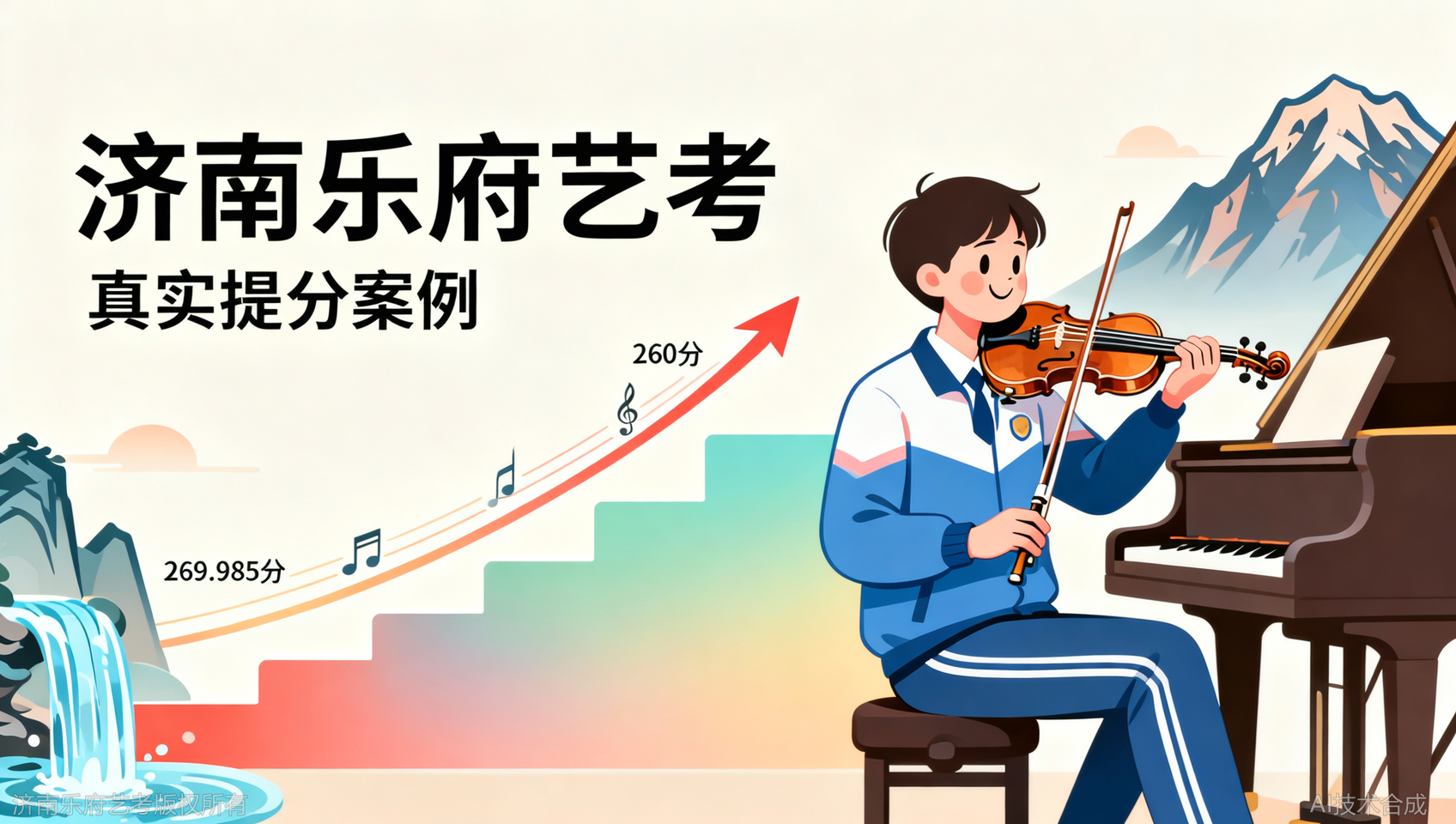 从260分到269.985分，济南乐府艺考学员统考真实进步记录
