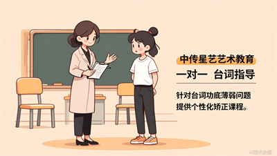 表演&ldquo;台词&rdquo;功底弱？太原中传星艺&ldquo;一对一&rdquo;台词矫正课火热预约中
