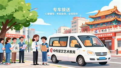 专业艺考陪考！中传星艺陪考计划：房车专车+心理辅导，全时段护考直到上岸